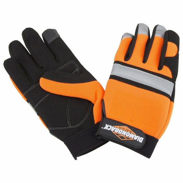 Diamondback Gloves Mechanic Hi-Visblty Xlg 5959XL